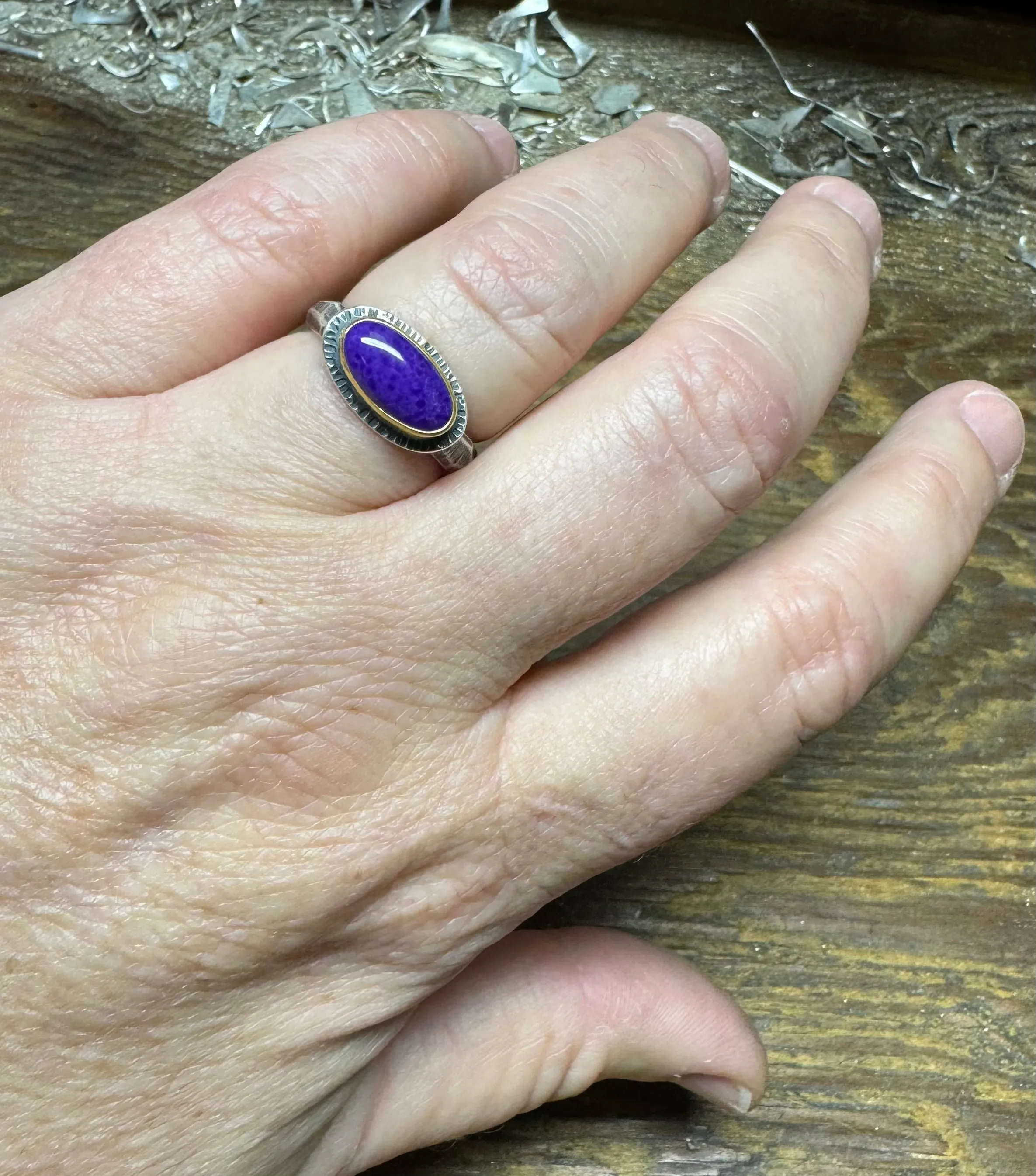 Sugilite ring