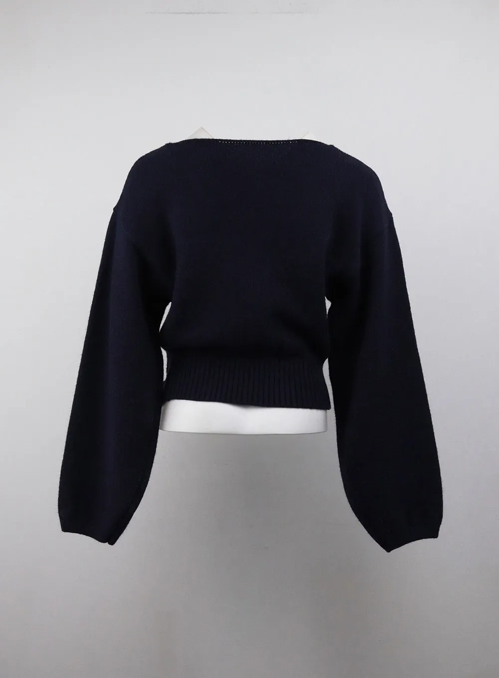 V-Neck Solid Sweater OJ411