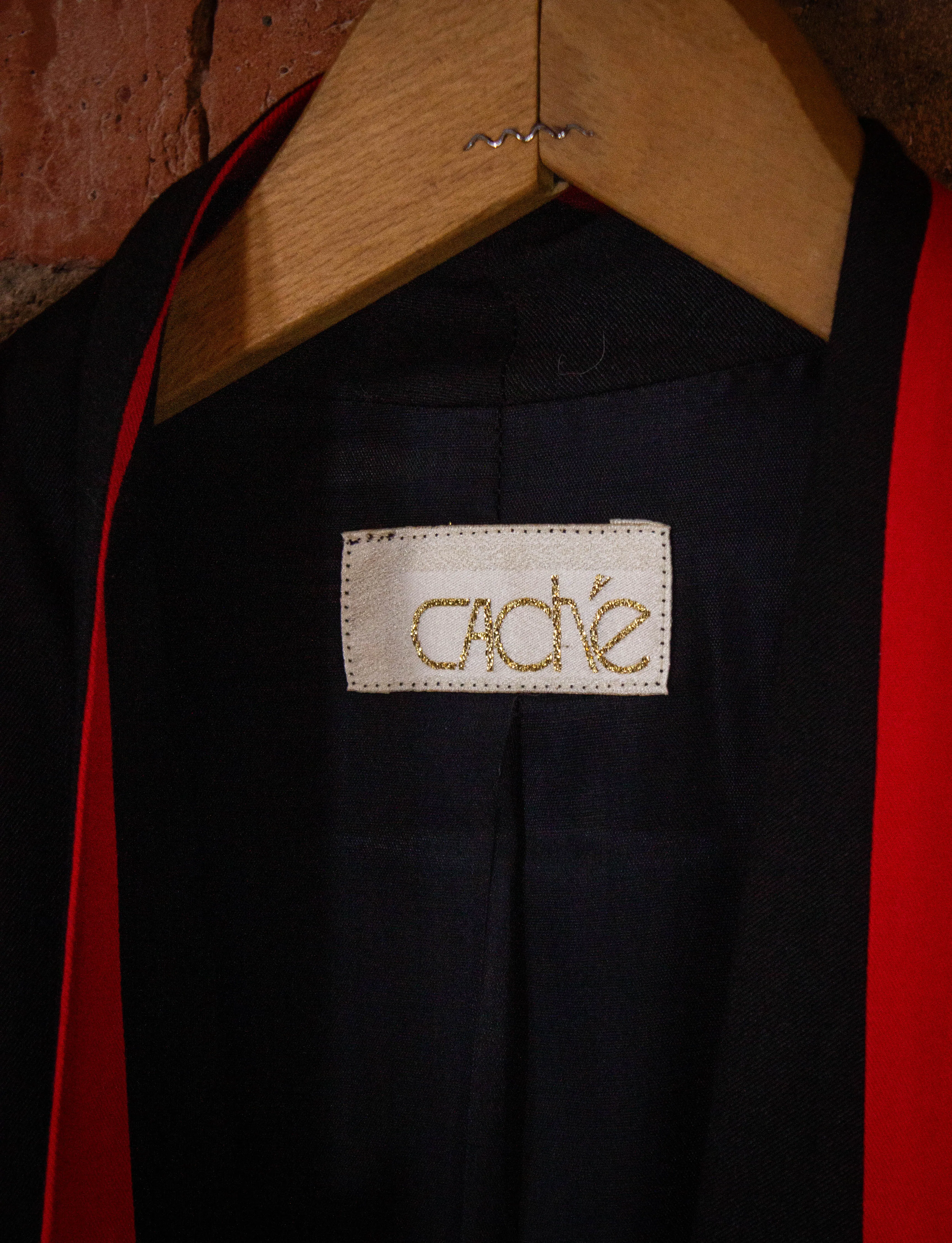 Vintage Cache 3 Piece Red and Black Set 80s