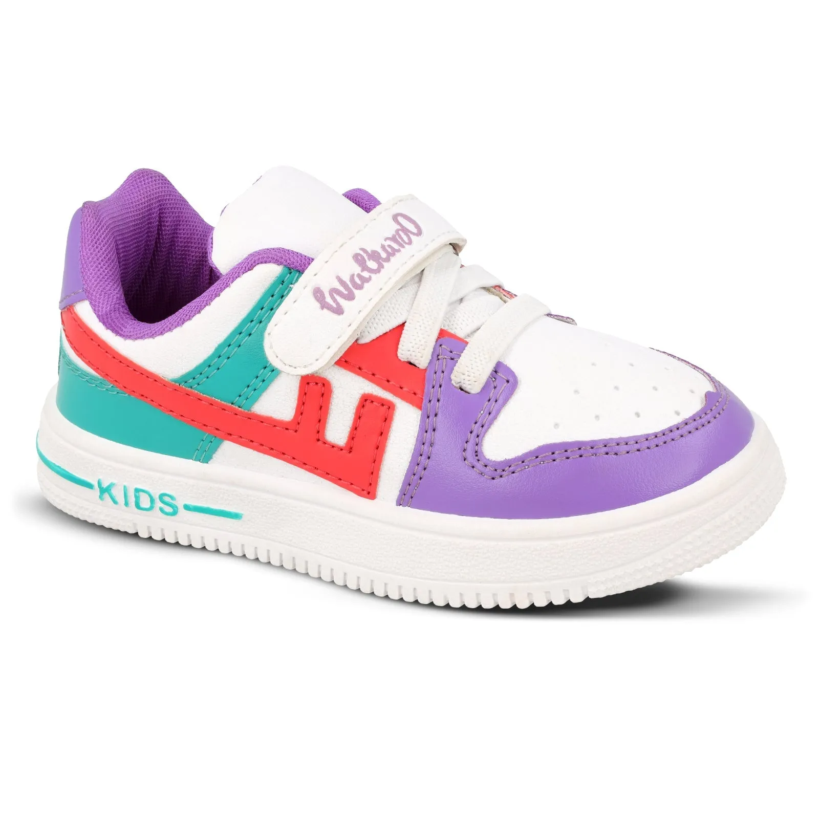 Walkaroo Kids Shoe - WK364 White Purple