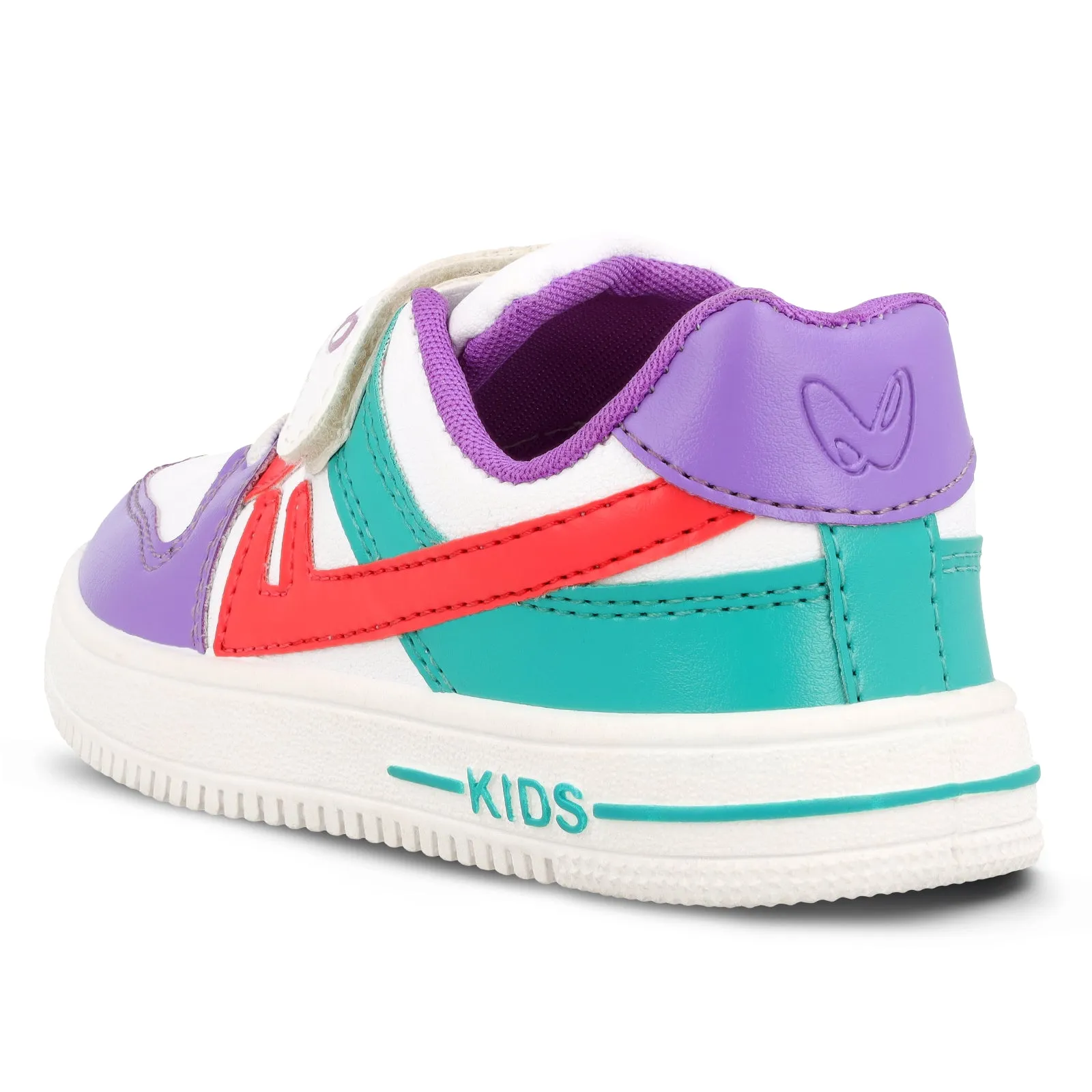 Walkaroo Kids Shoe - WK364 White Purple