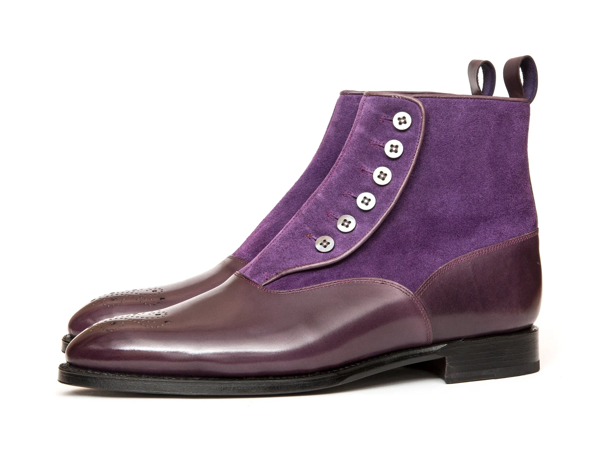 Westlake - MTO - Dark Purple Calf / Purple Suede - NGT Last - Single Leather Sole